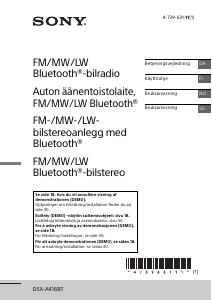 Brugsanvisning Sony DSX-A416BT Bilradio