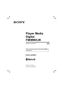 Manual Sony DSX-A50BT Player auto