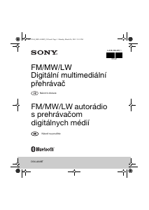 Návod Sony DSX-A50BT Autorádio