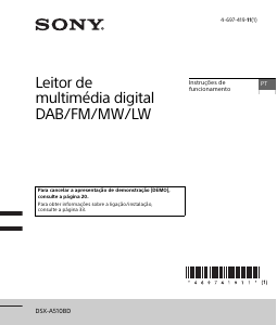 Manual Sony DSX-A510BD Auto-rádio