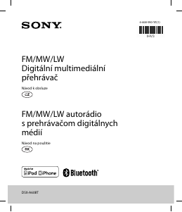 Návod Sony DSX-A60BT Autorádio
