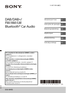 Manual Sony DSX-B41D Auto-rádio