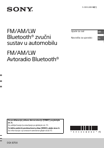 Priročnik Sony DSX-B700 Avto radio