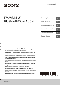 Bedienungsanleitung Sony DSX-B700 Autoradio