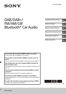 Manual Sony DSX-B710D Car Radio