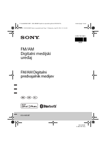 Priročnik Sony DSX-M50BT Avto radio