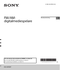 Bruksanvisning Sony DSX-M55BT Bilradio