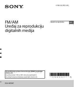 Priručnik Sony DSX-M55BT Radioprijamnik za automobil