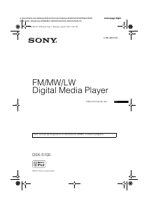 Manual de uso Sony DSX-S100 Radio para coche