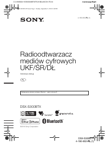 Instrukcja Sony DSX-S300BTX Radio samochodowe