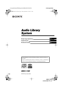 Käyttöohje Sony MEX-1HD Autoradio