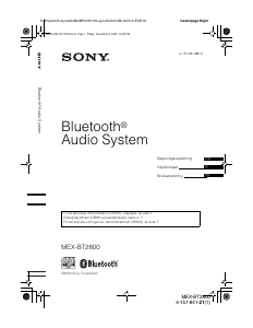 Brugsanvisning Sony MEX-BT2800 Bilradio