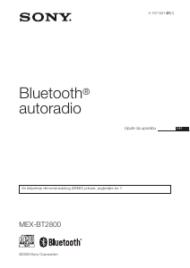 Priručnik Sony MEX-BT2800 Radioprijamnik za automobil