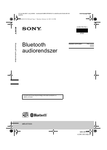 Használati útmutató Sony MEX-BT3000 Autórádió