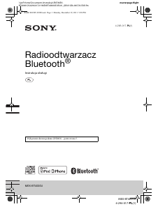 Instrukcja Sony MEX-BT4000U Radio samochodowe