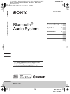 Käyttöohje Sony MEX-BT4100U Autoradio