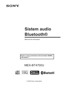 Manual Sony MEX-BT4700U Player auto