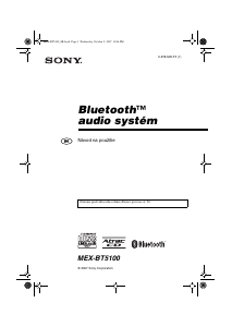 Návod Sony MEX-BT5100 Autorádio