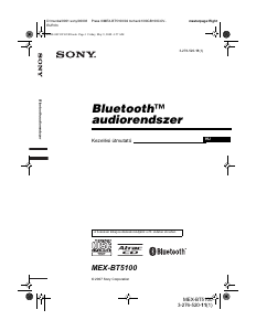 Használati útmutató Sony MEX-BT5100 Autórádió