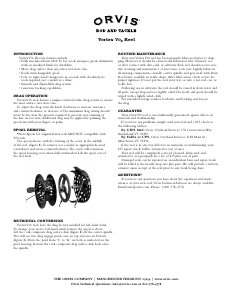 Handleiding Orvis Vortex VO2 Vismolen