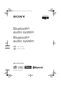 Návod Sony MEX-BT5700U Autorádio