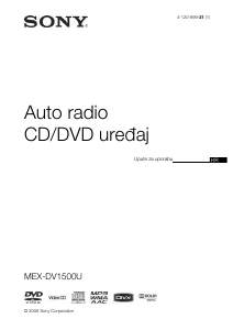 Priručnik Sony MEX-DV1500U Radioprijamnik za automobil