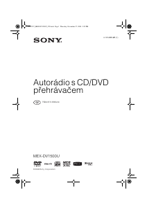 Manuál Sony MEX-DV1500U Autorádio