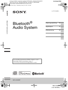 Bruksanvisning Sony MEX-GS600BT Bilradio