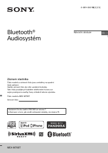 Manuál Sony MEX-M70BT Autorádio