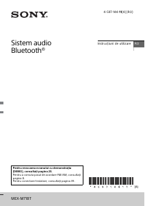 Manual Sony MEX-M71BT Player auto