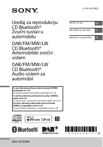 Priročnik Sony MEX-N7300BD Avto radio