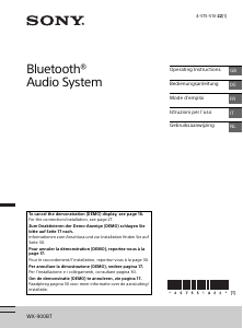 Mode d’emploi Sony WX-900BT Autoradio