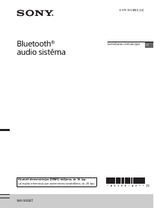 Rokasgrāmata Sony WX-900BT Automašīnas radio iekārta