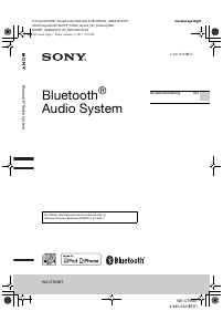 Bruksanvisning Sony WX-GT90BT Bilradio