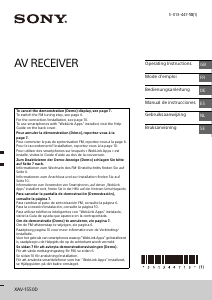 Handleiding Sony XAV-1550D Autoradio