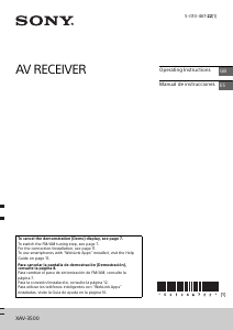 Handleiding Sony XAV-3500 Autoradio