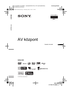 Használati útmutató Sony XAV-601BT Autórádió