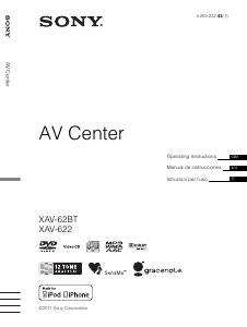 Manual Sony XAV-62BT Car Radio