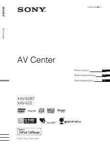 Bedienungsanleitung Sony XAV-62BT Autoradio