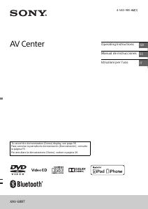 Manuale Sony XAV-68BT Autoradio