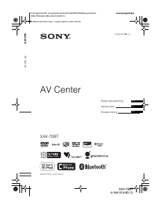 Käyttöohje Sony XAV-70BT Autoradio