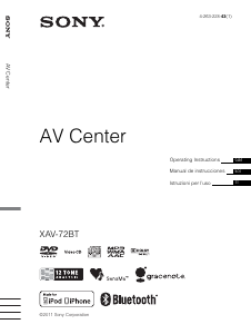 Manuale Sony XAV-72BT Autoradio