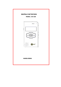 Handleiding Mpman ICR-320 Audiorecorder