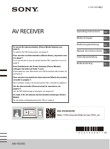 Manual Sony XAV-9550ES Car Radio