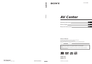 Manual de uso Sony XAV-A1 Radio para coche