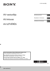 Rokasgrāmata Sony XAV-AX100C2 Automašīnas radio iekārta