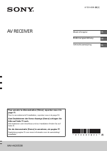 Mode d’emploi Sony XAV-AX205DB Autoradio