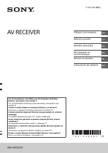 Návod Sony XAV-AX5550D Autorádio