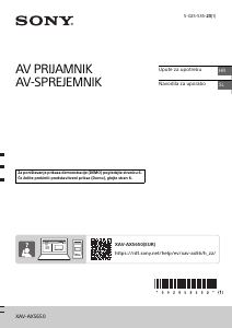 Priročnik Sony XAV-AX5650 Avto radio