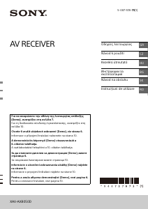 Návod Sony XAV-AX8050D Autorádio